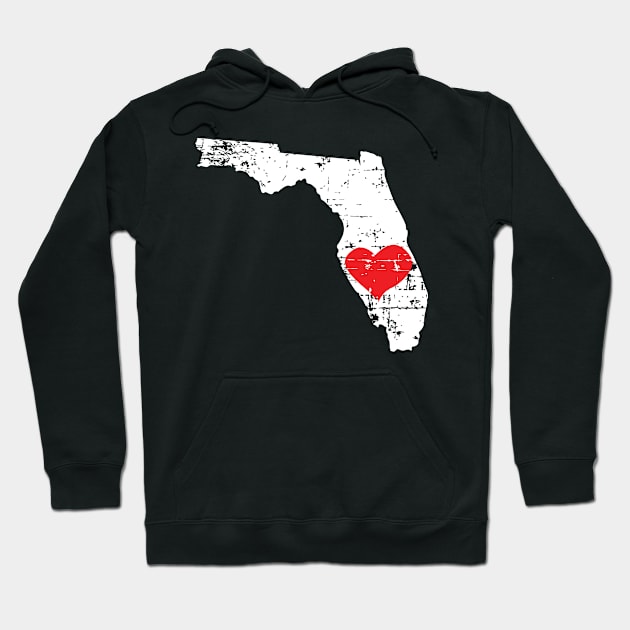 <3 Florida Love Gift T Shirt for Men Women and Kids Hoodie by HopeandHobby